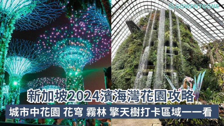 新加坡2024濱海灣花園攻略！「城市中的花園」花穹、霧林、擎天樹打卡區域一一看，一定不要錯過新加坡這座奇幻後花園！